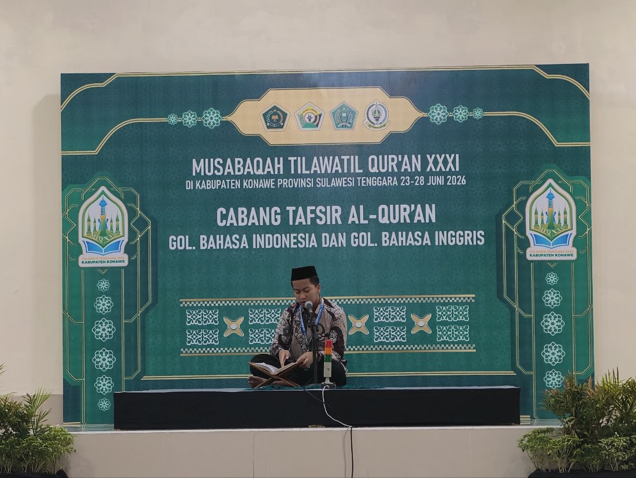 Sengit, Peserta Golongan Bahasa Indonesia dan Inggris Unjuk Kemampuan di MTQ XXXI SULTRA Cabang Tafsir Al-Qur'an