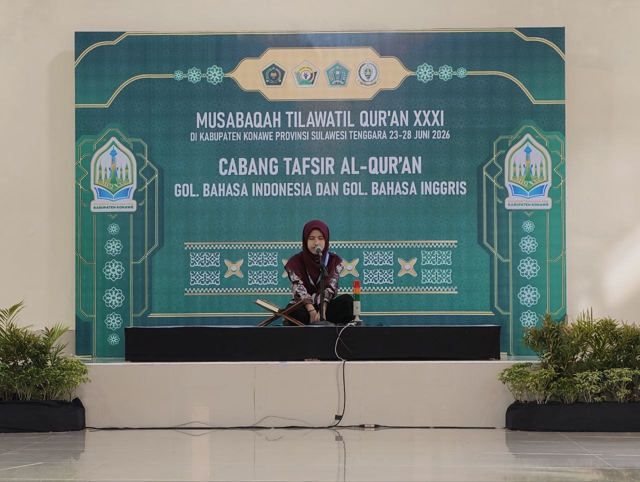 Babak Final MTQ XXXI Sultra: Persaingan Puncak Mufassir dan Mufassirah Gol. Bahasa Indonesia dan Inggris Berlangsung Ketat di Masjid Nurul Jihad